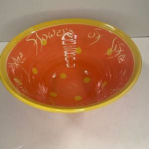 H. Shadron Pottery Friendship Celebration Bowl  Handmade St. Simons Island